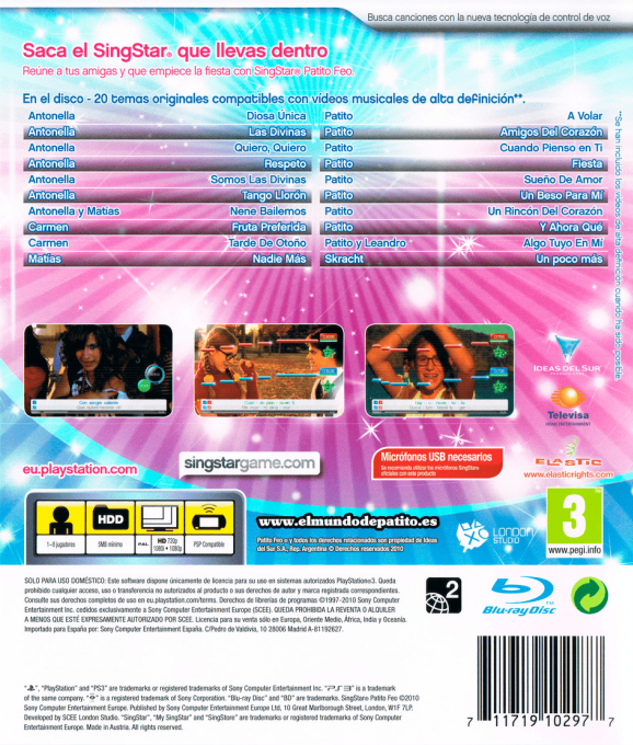 SingStar Patito Feo - Dos