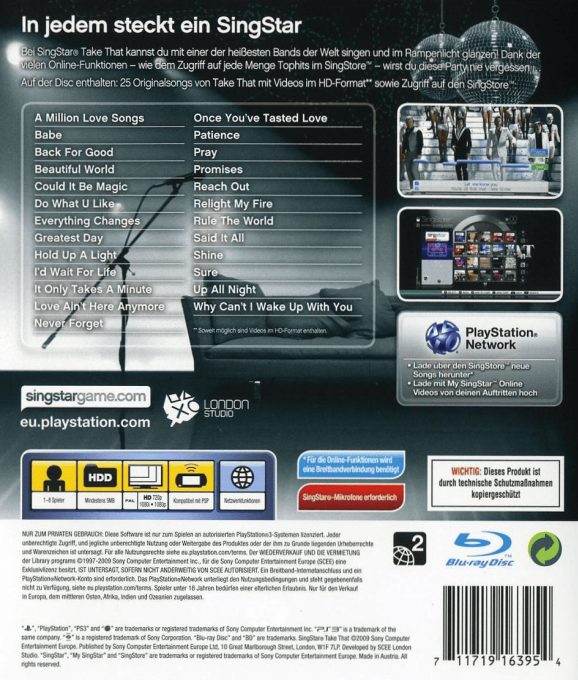 Singstar Take That dos
