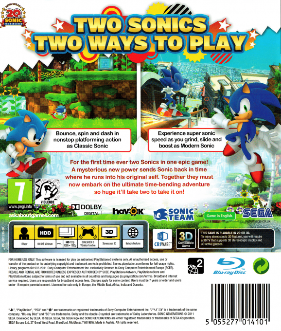 Sonic Generations - Dos