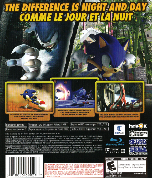 Sonic Unleashed - Dos