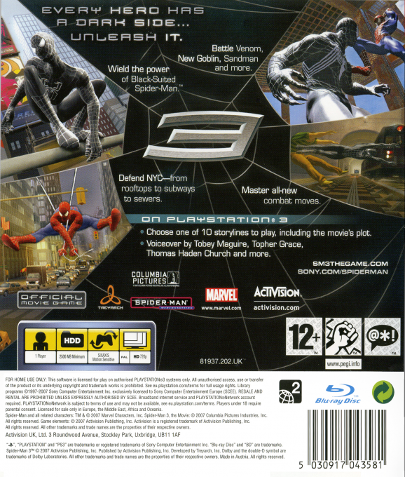 Spider-man 3 - Dos