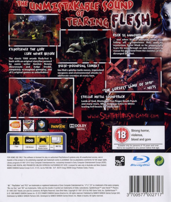 Splatterhouse - Dos