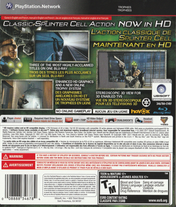Splinter Cell Trilogy Hd - Dos