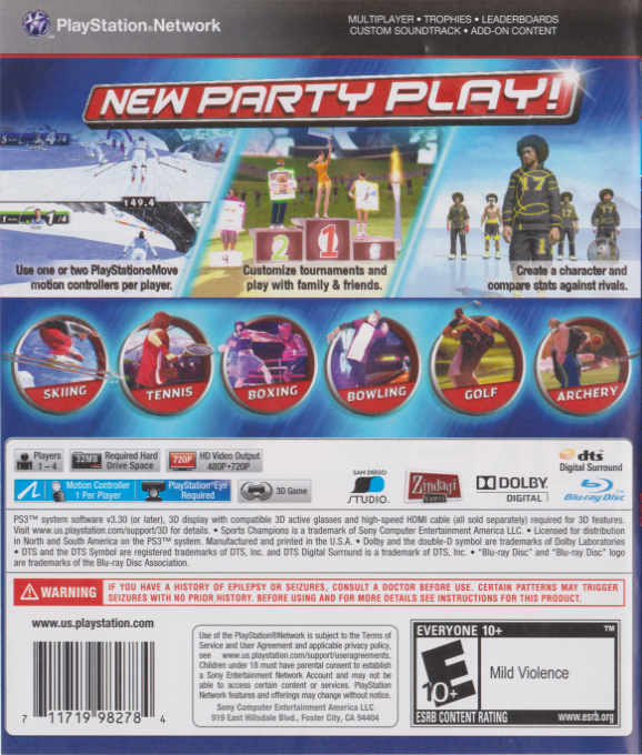 Sports Champions - Dos