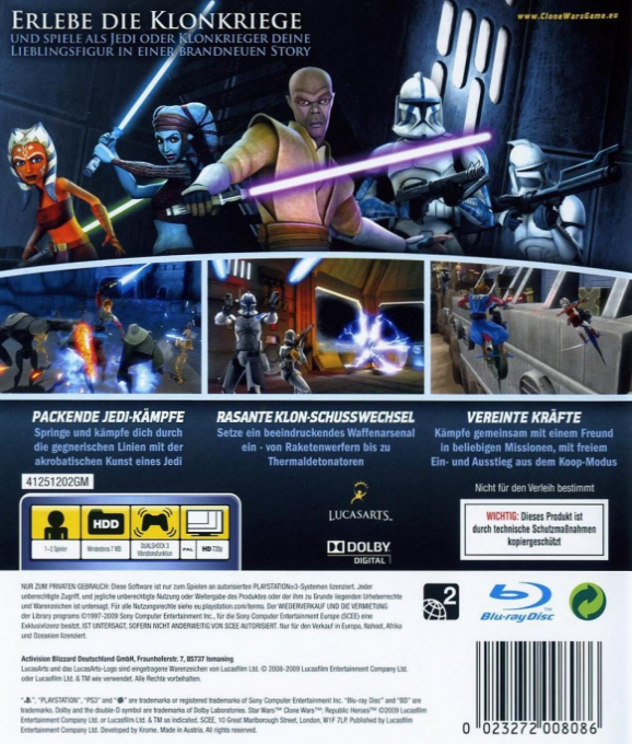 Star Wars The Clone Wars : Republic Heroes - Dos