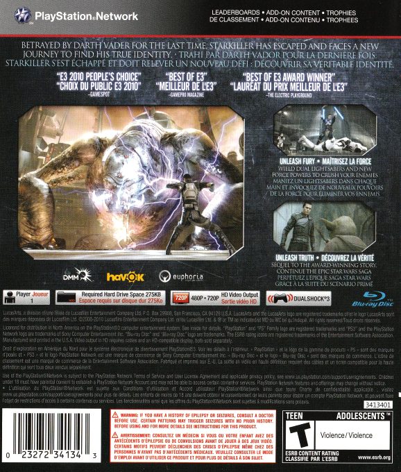 Star Wars: The Force Unleashed II dos