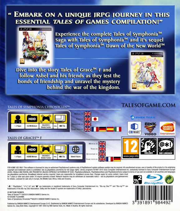 Tales of Symphonia Chronicles   Tales of Graces f - Dos