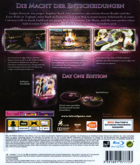 Tales Of Xillia - Dos