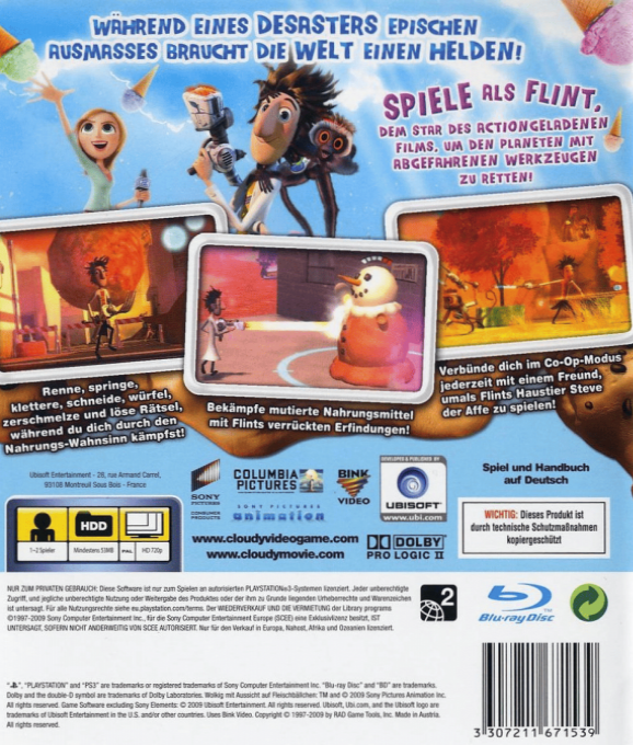 Tempête De Boulettes Géantes dos