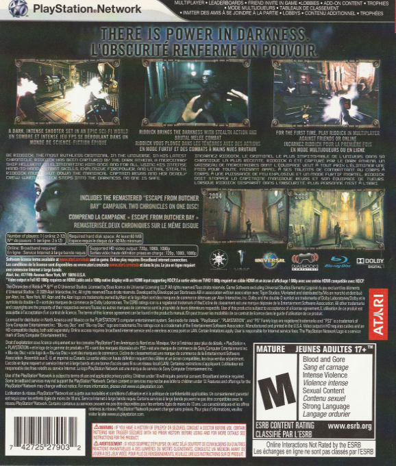 The Chronicles of Riddick : Assault on Dark Athena dos