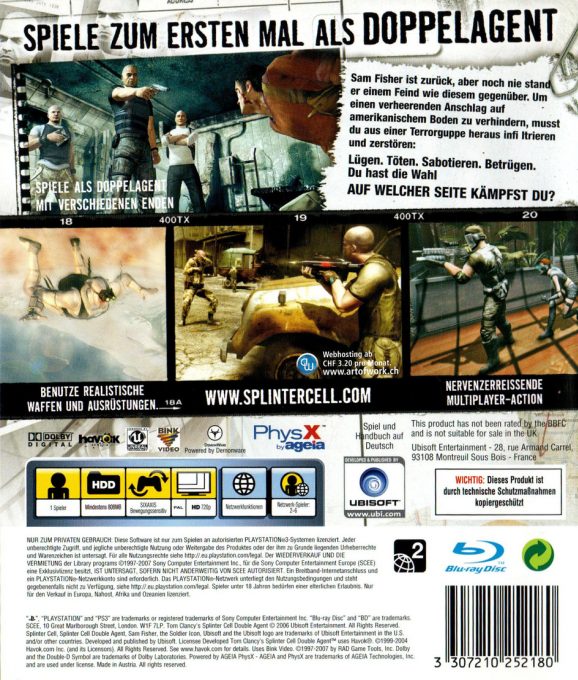 Tom Clancys Splinter Cell Double Agent dos