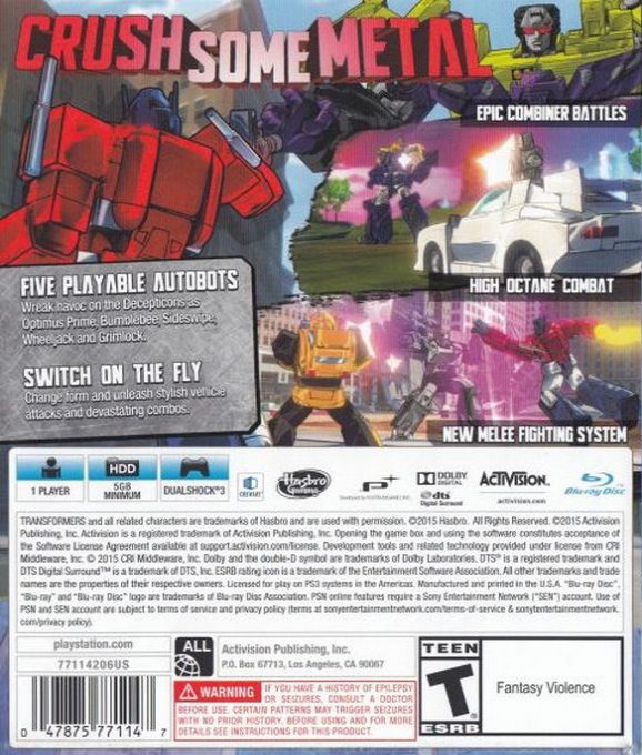 Transformers : Devastation - Dos