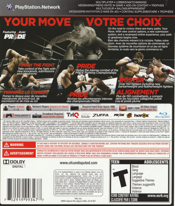 Ufc Undisputed 3 - Dos