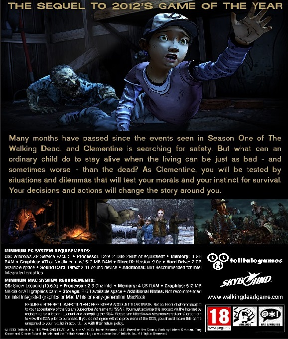 Walking Dead - Saison 2, The dos