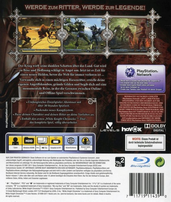 White Knight Chronicles II dos