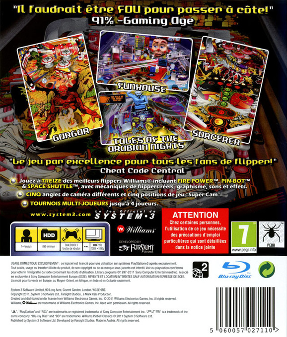 Williams Pinball Classics - Dos