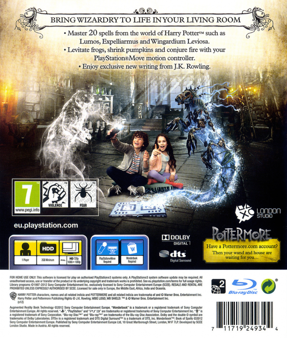 Wonderbook : Book of Spells - Dos