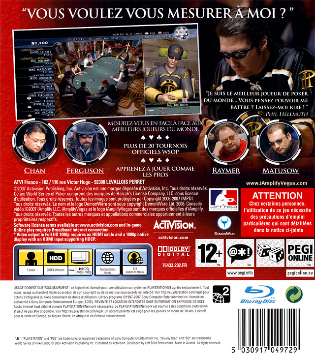 World Series of Poker 2008 : Battle for the Bracel - Dos