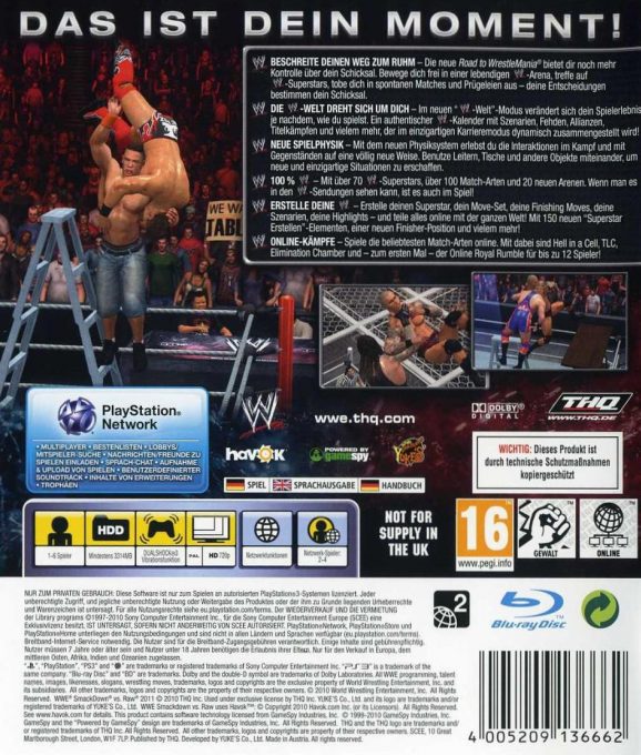 Wwe Smackdown Vs Raw 2011 dos