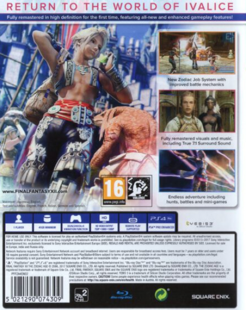 Final Fantasy 12 The Zodiac Age - Dos