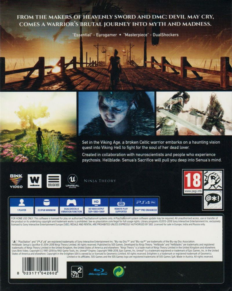 Hellblade: Senua's Sacrifice - Dos