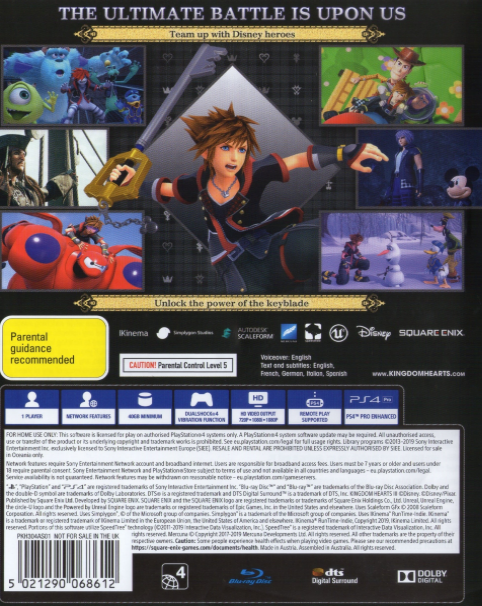 Kingdom Hearts 3 - Dos