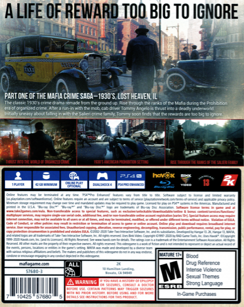 Mafia - Definitive Edition - Dos