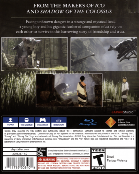 Last Guardian, The - Dos