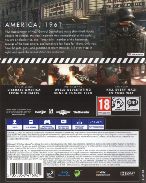 Wolfenstein 2 - The New Colossus - Dos