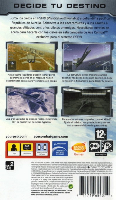 Ace Combat X : Skies of Deception - Dos