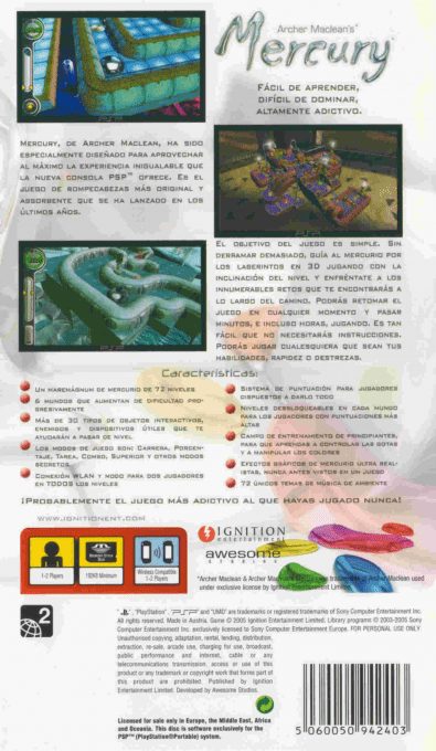 Archer Maclean's Mercury - Dos