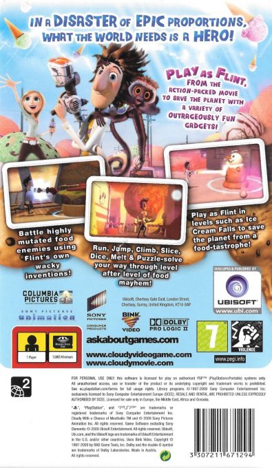 Cloudy with a Chance of Meatballs - Dos