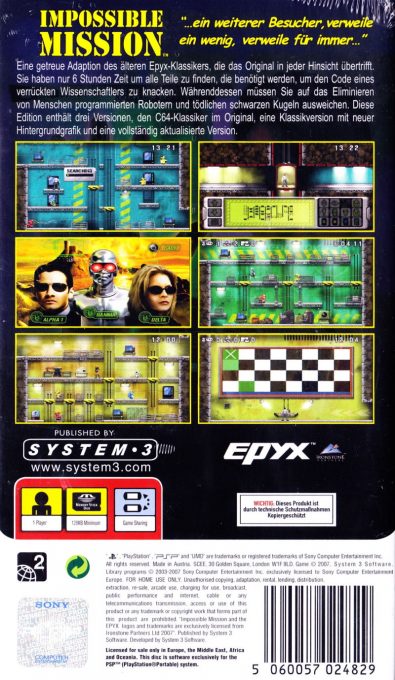 Impossible Mission - Dos