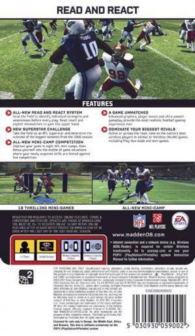 Madden NFL 08 - Dos