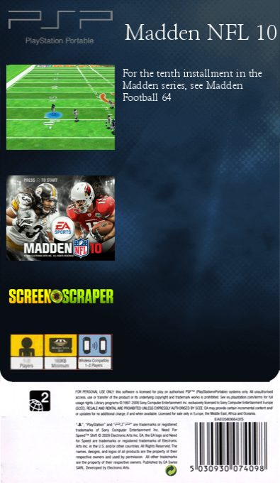 Madden NFL 10 - Dos