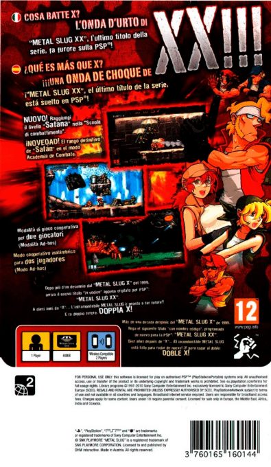 Metal Slug XX - Dos