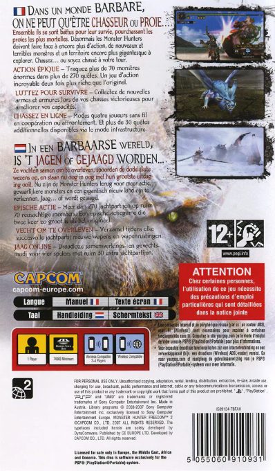 Monster Hunter Freedom - Dos