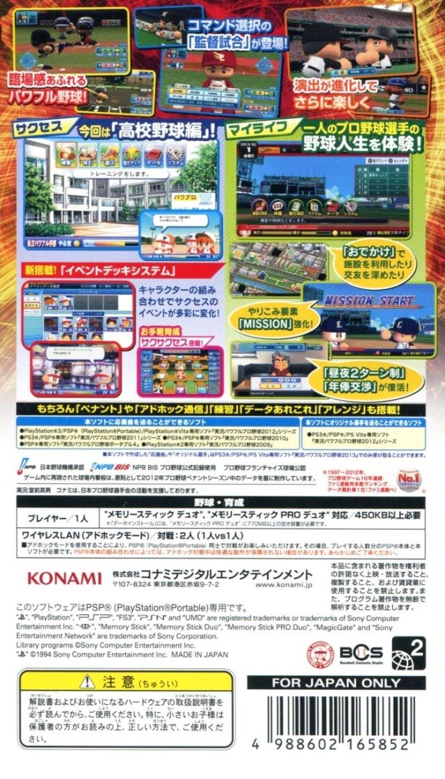 Powerful Pro Baseball 2013 - Dos