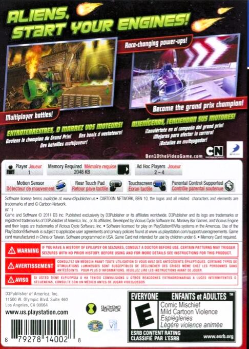 Ben 10 : Galactic Racing dos