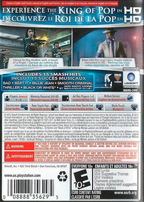 Michael Jackson : The Experience HD - Dos