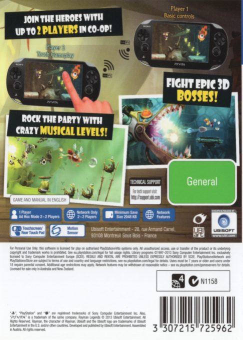 Rayman Legends - Dos