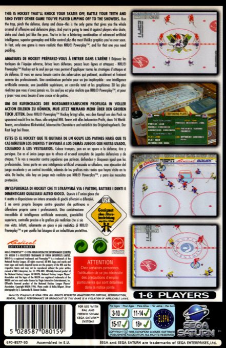 NHL Powerplay '96 - Dos