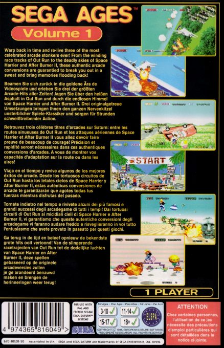 Sega Ages Volume 1 dos
