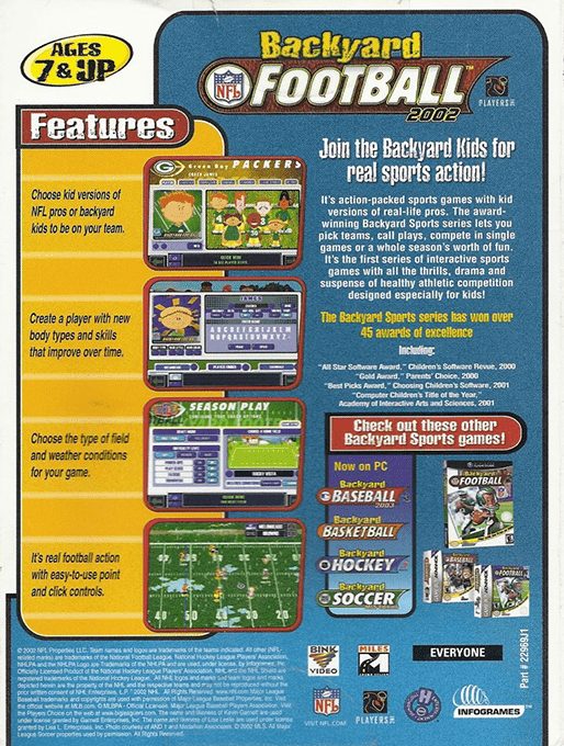 Backyard Football 2002 - Dos