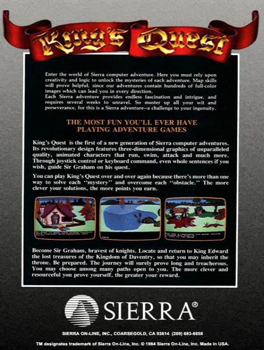 King's Quest I : Quest For The Crown - Dos