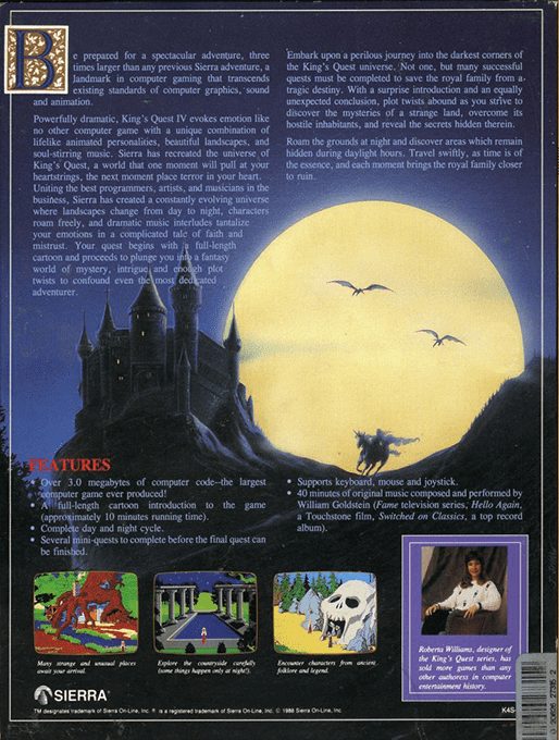 King's Quest IV: The Perils of Rosella - Dos