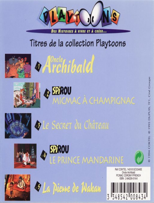 Jaquette arrière