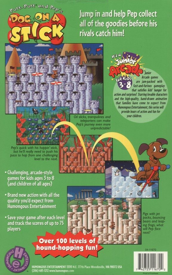 Putt-putt And Pep's Dog On A Stick - Dos