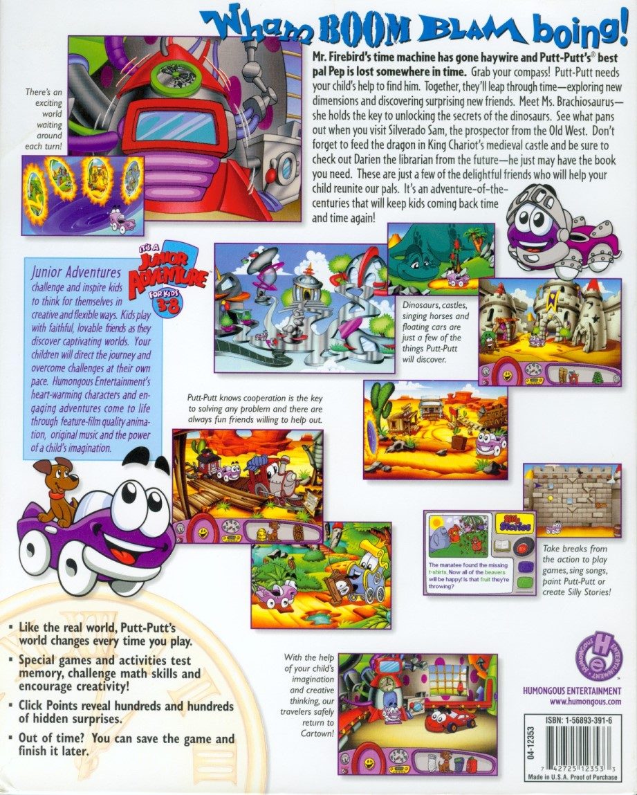 Putt-Putt Travels Through Time - Dos