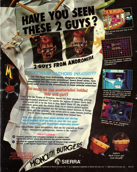 Space Quest III : The Pirates of Pestulon - Dos